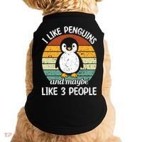 I Like Penguins And Maybe Like 3 People Doggie Tank thumb 0