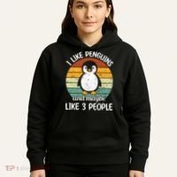 I Like Penguins And Maybe Like 3 People Hoodie thumb 5