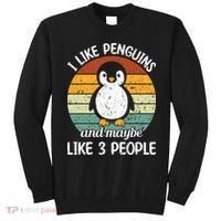 I Like Penguins And Maybe Like 3 People Sweatshirt thumb 0