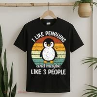 I Like Penguins And Maybe Like 3 People T-Shirt thumb 2