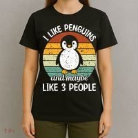 I Like Penguins And Maybe Like 3 People T-Shirt thumb 4