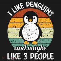 I Like Penguins And Maybe Like 3 People Mousepad thumb 1