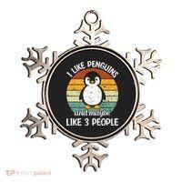 I Like Penguins And Maybe Like 3 People Ornament thumb 0