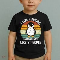 I Like Penguins And Maybe Like 3 People Toddler T-Shirt thumb 2