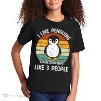 I Like Penguins And Maybe Like 3 People Kids T-Shirt thumb 2