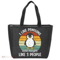 I Like Penguins And Maybe Like 3 People Tote Bag thumb 0