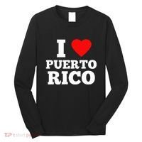 I Love Puerto Rico Usa Long Sleeve Shirt thumb 0