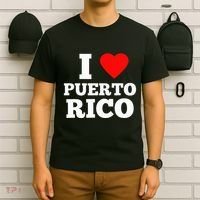 I Love Puerto Rico Usa T-Shirt thumb 6