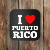 I Love Puerto Rico Usa Coaster thumb 0