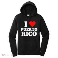 I Love Puerto Rico Usa Women's Hoodie thumb 0
