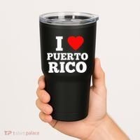 I Love Puerto Rico Usa Tumbler thumb 2