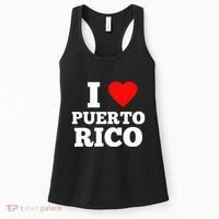 I Love Puerto Rico Usa Women's Tank Top thumb 0