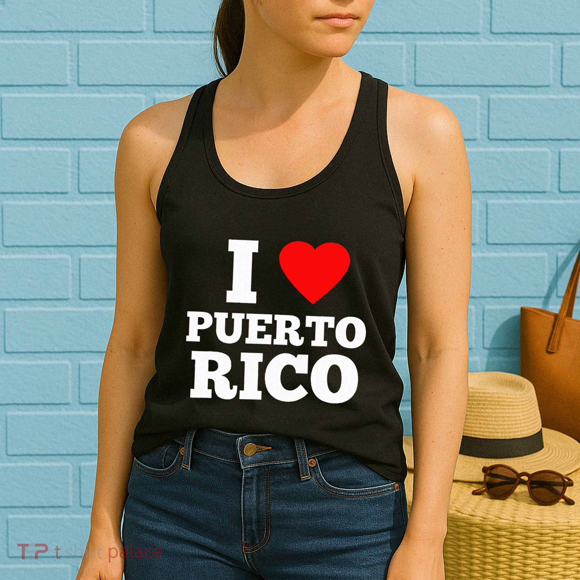 I Love Puerto Rico Usa Women's Tank Top