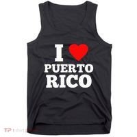 I Love Puerto Rico Usa Tank Top thumb 0