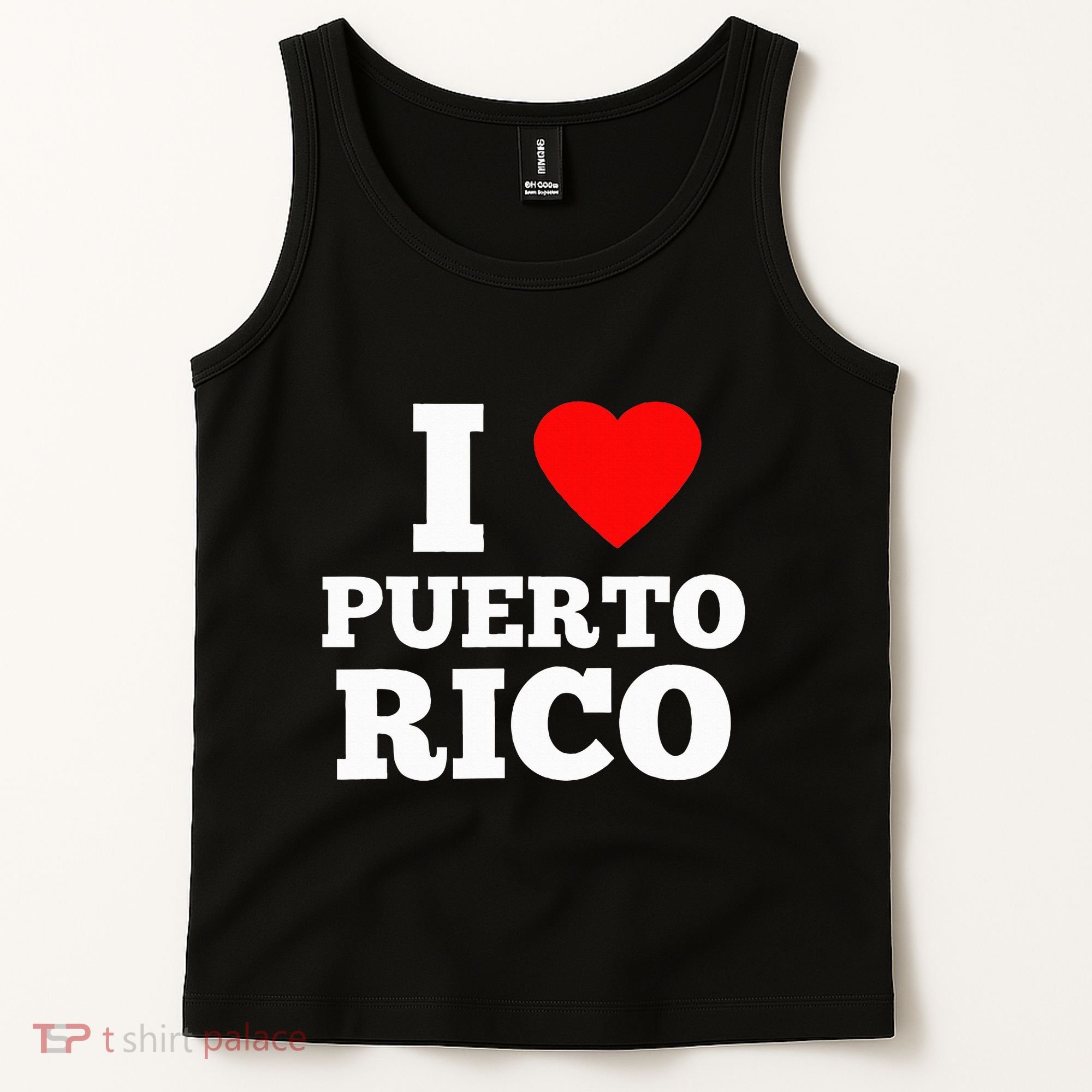 I Love Puerto Rico Usa Tank Top