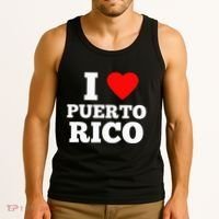 I Love Puerto Rico Usa Tank Top thumb 3
