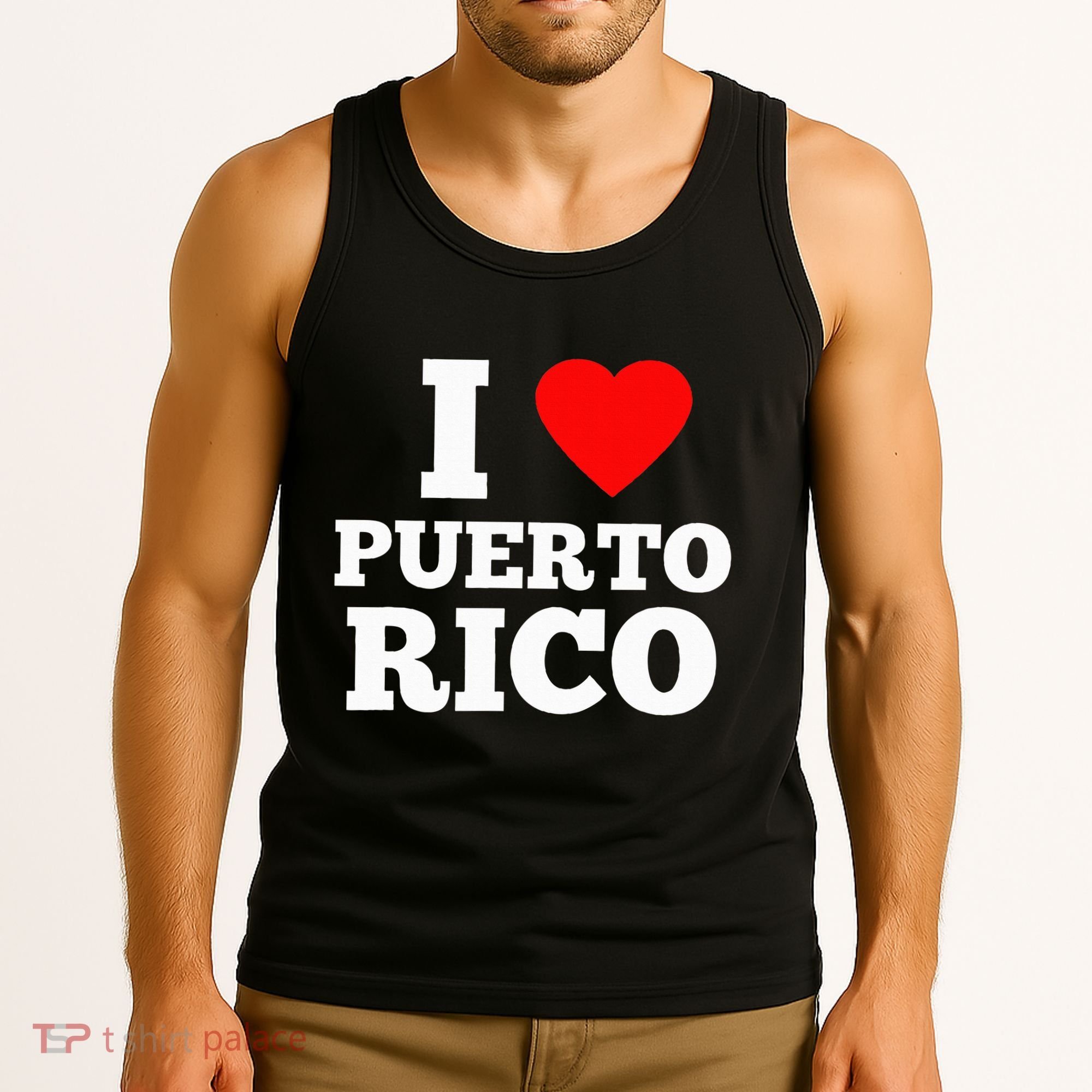 I Love Puerto Rico Usa Tank Top