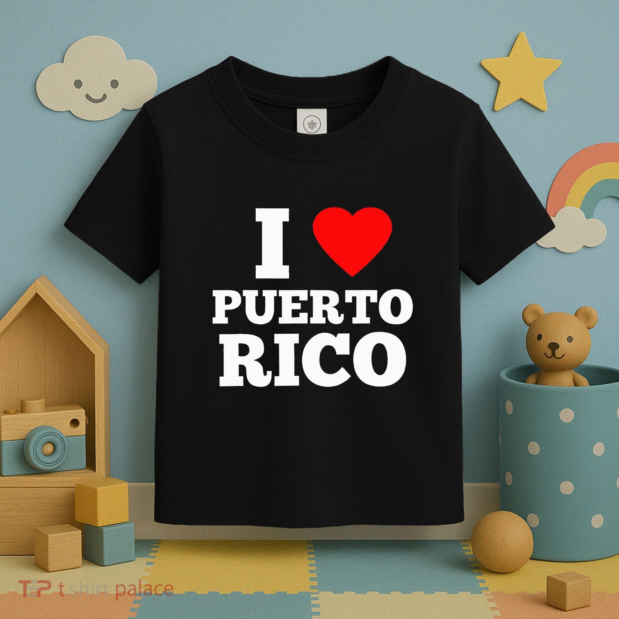I Love Puerto Rico Usa Toddler T-Shirt