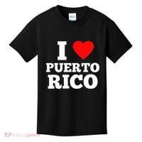 I Love Puerto Rico Usa Kids T-Shirt thumb 0