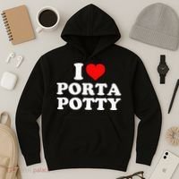 I Love Porta Potty Hoodie thumb 3
