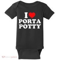 I Love Porta Potty Baby Bodysuit thumb 0