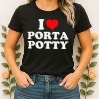 I Love Porta Potty Women's T-Shirt thumb 2