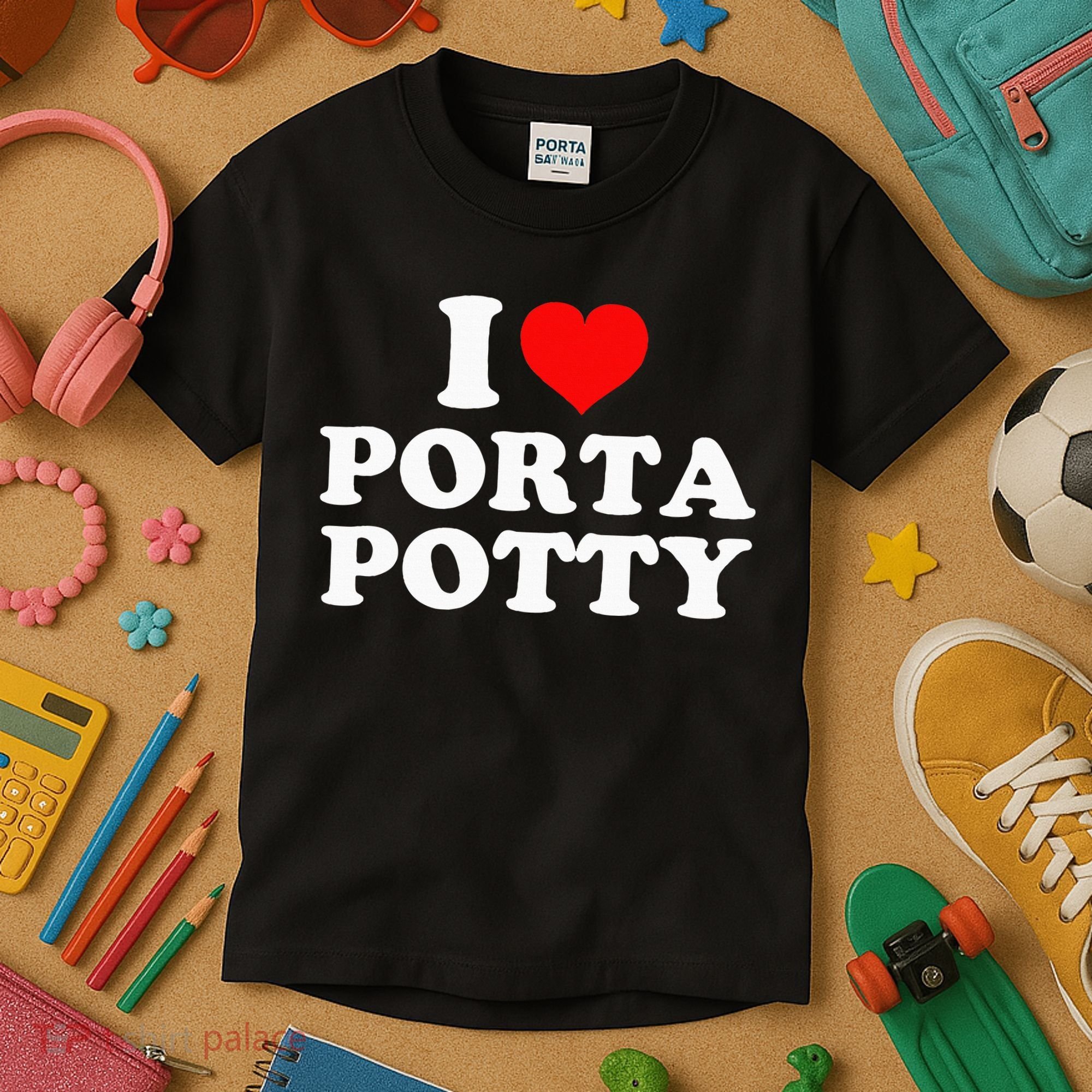 I Love Porta Potty Kids T-Shirt