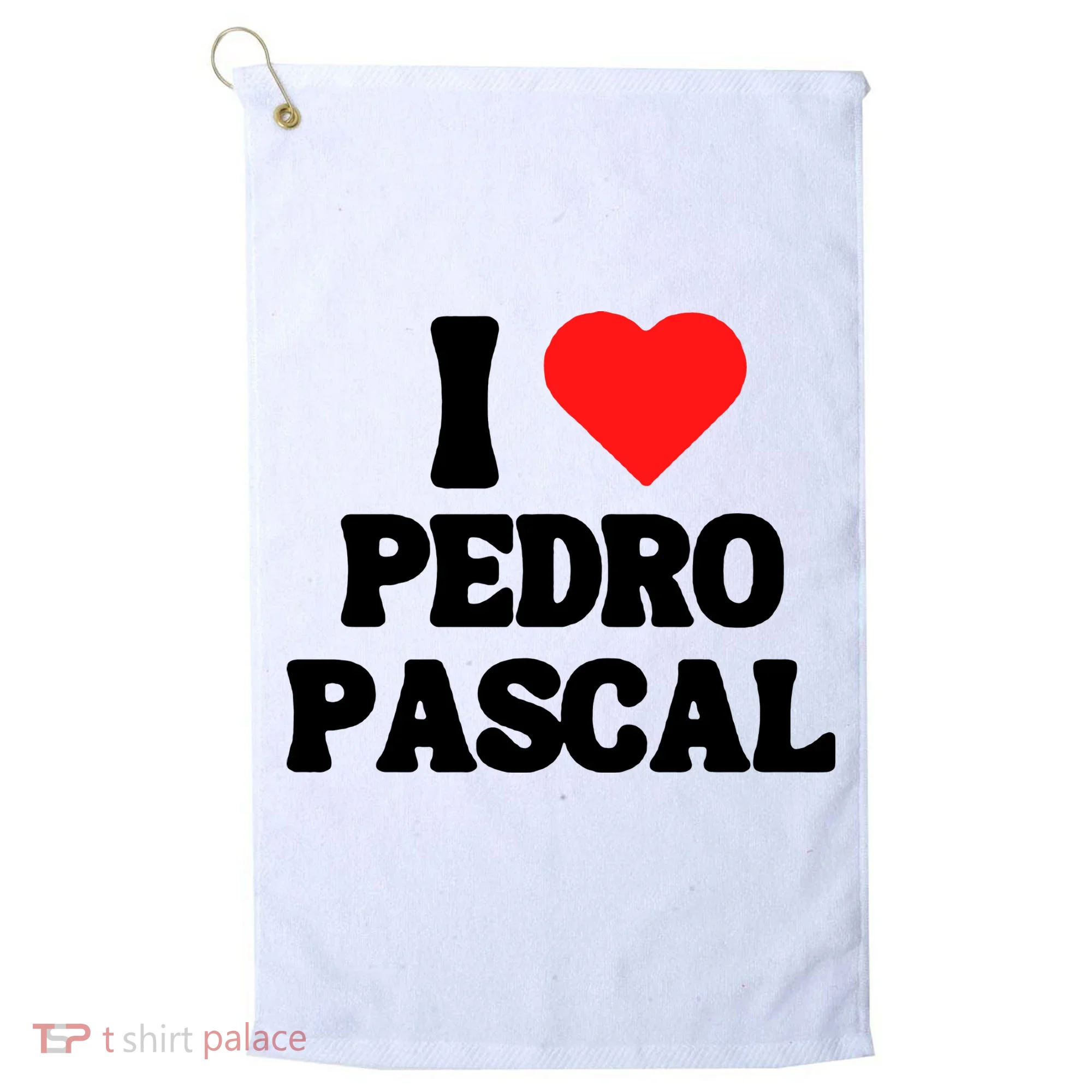 I Love Pedro Pascal Best Dad Ever Golf Towel