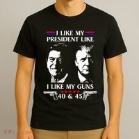 I Like President Like I Like My Guns 40 & 45 T-Shirt thumb 3