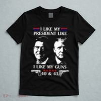 I Like President Like I Like My Guns 40 & 45 T-Shirt thumb 5
