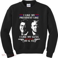 I Like President Like I Like My Guns 40 & 45 Kids Sweatshirt thumb 0