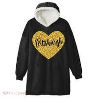 I Love Pittsburgh Pennsylvania USA Hooded Wearable Blanket thumb 0