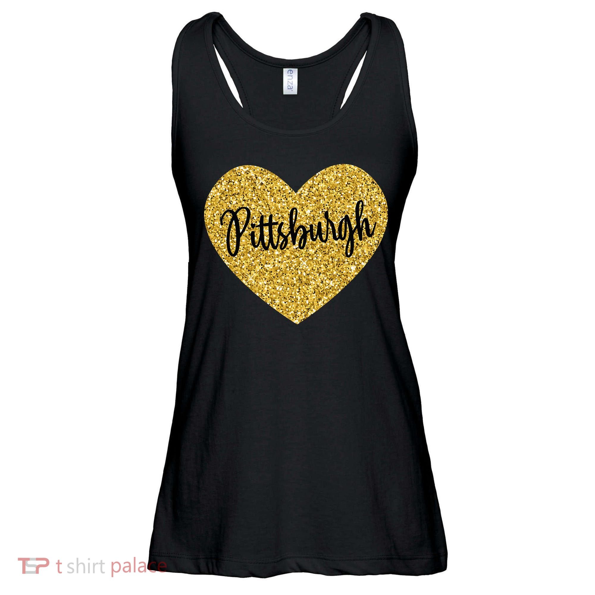 I Love Pittsburgh Pennsylvania USA Ladies Essential Flowy Tank