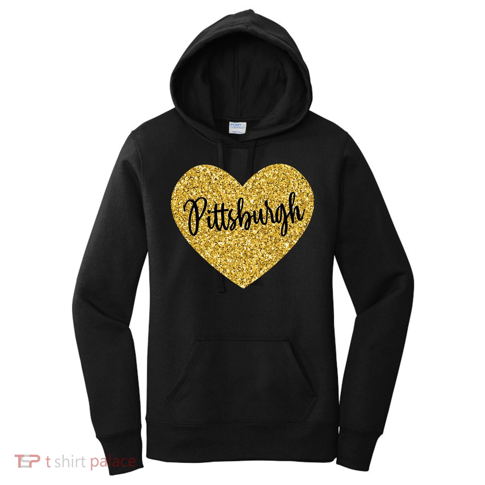 I Love Pittsburgh Pennsylvania USA Women's Hoodie