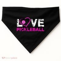 I Love Pickleball Great Gift 'S Pickleball Gift USA-Made Doggie Bandana thumb 0
