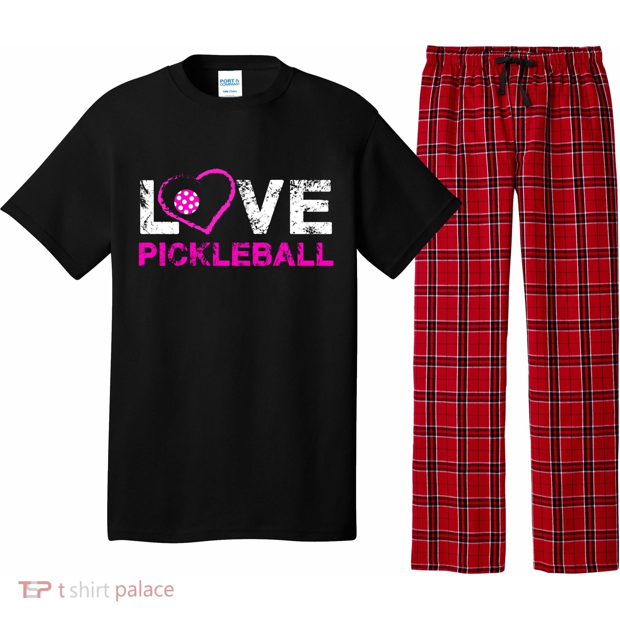 I Love Pickleball Great Gift 'S Pickleball Gift Pajama Set