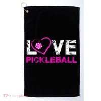 I Love Pickleball Great Gift 'S Pickleball Gift Golf Towel thumb 0