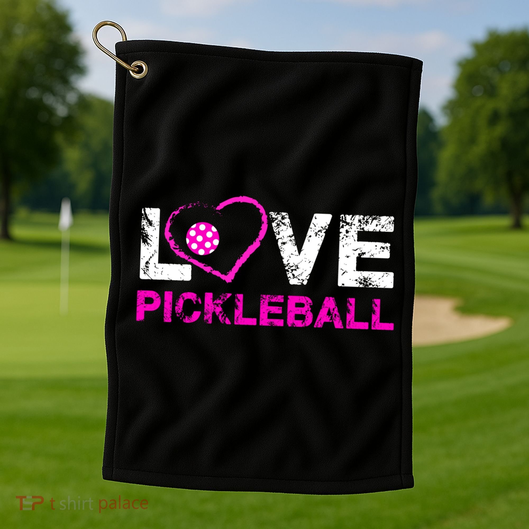 I Love Pickleball Great Gift 'S Pickleball Gift Golf Towel