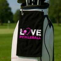 I Love Pickleball Great Gift 'S Pickleball Gift Golf Towel thumb 2