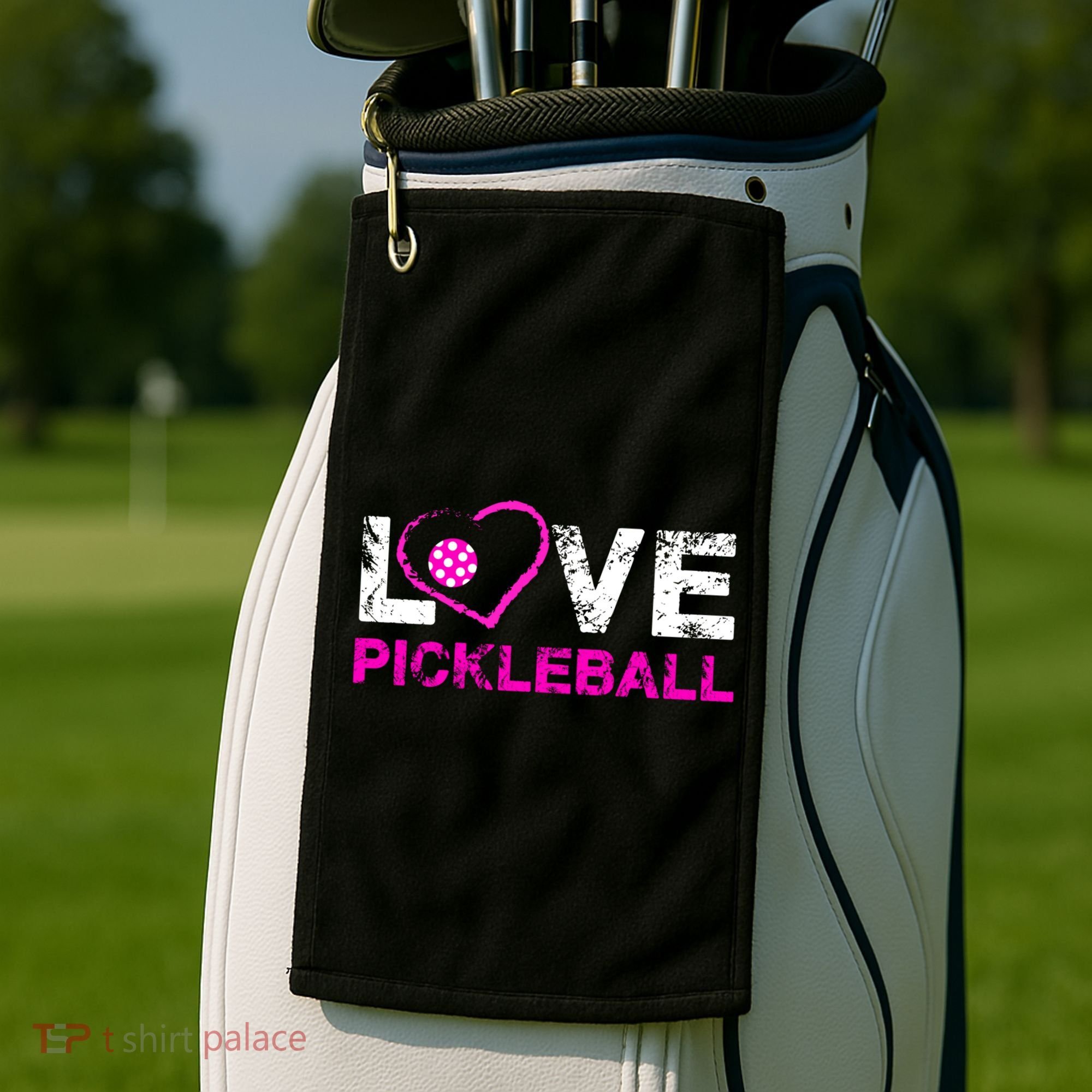 I Love Pickleball Great Gift 'S Pickleball Gift Golf Towel