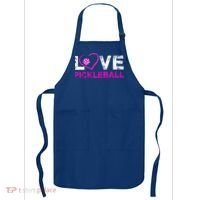 I Love Pickleball Great Gift 'S Pickleball Gift Apron thumb 0
