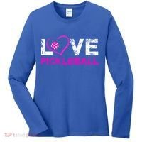 I Love Pickleball Great Gift 'S Pickleball Gift Women's Long Sleeve Shirt thumb 0