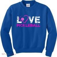 I Love Pickleball Great Gift 'S Pickleball Gift Kids Sweatshirt thumb 0