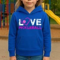 I Love Pickleball Great Gift 'S Pickleball Gift Kids Hoodie thumb 3