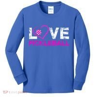 I Love Pickleball Great Gift 'S Pickleball Gift Kids Long Sleeve Shirt thumb 0