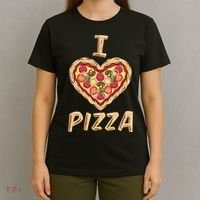 I Love Pizza for Pizza Lover T-Shirt thumb 4