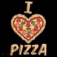 I Love Pizza for Pizza Lover Mousepad thumb 1