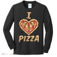 I Love Pizza for Pizza Lover Kids Long Sleeve Shirt thumb 0