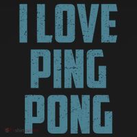 I Love Ping Pong Table Tennis Player Quote Ornament thumb 1
