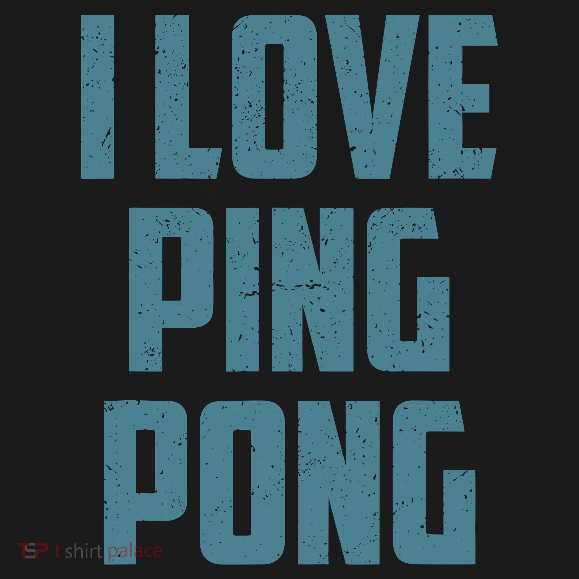 I Love Ping Pong Table Tennis Player Quote Ornament